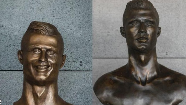 'Një tjetër Ronaldo' në aeroportin Madeira, zëvendësohet busti i famshëm/FOTO