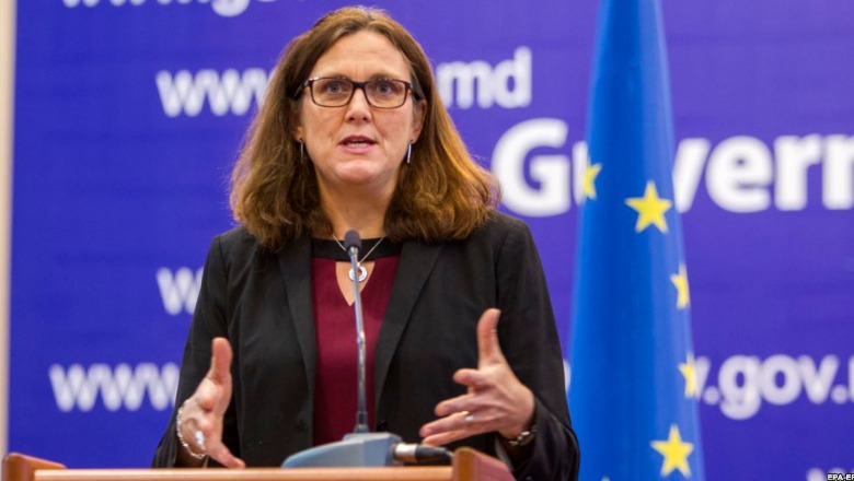 Komisionerja Malmstrom: BE-ja e gatshme për biseduar me SHBA-në për mosmarrëveshjet tregtare