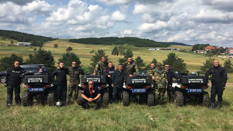 Policia kufitare shqiptare, stërvitje të përbashkët me policinë serbe/FOTO