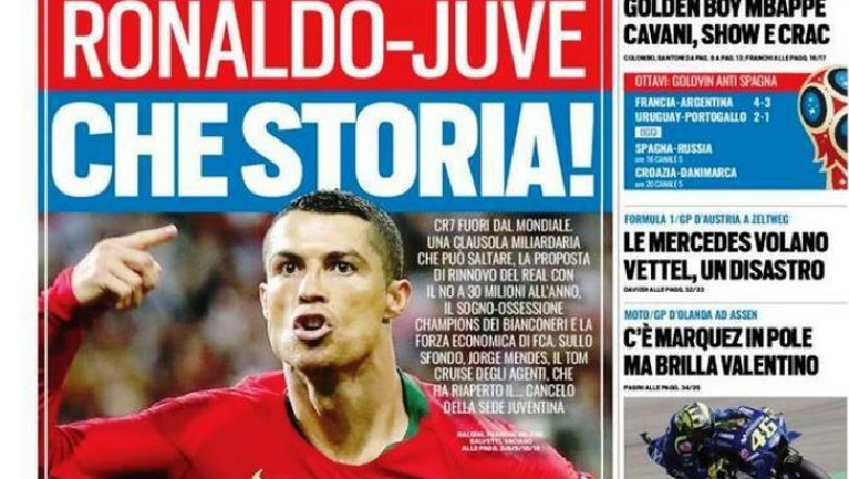 Gazeta italiane “Tuttosport”: Juventus tenton Ronaldon