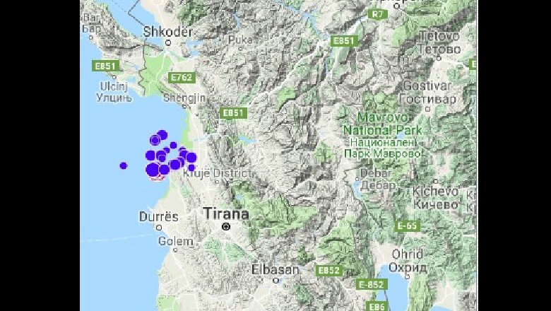 Tërmete edhe gjatë natës në Tiranë dhe Durrës, më i forti 4.1 ballë në orët e para të mëngjesit