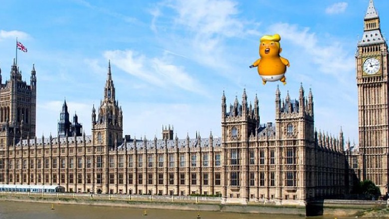 Vizita e Trump në Londër, 'sozia' e tij do fluturojë mbi Parlamentin Britanik/FOTO