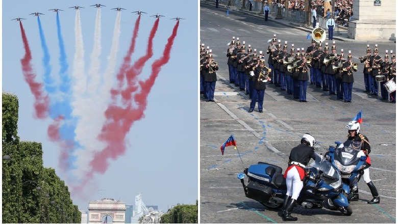 Gafa në paradën e Francës, në qiell fluturon “flamuri” kroat (Video)