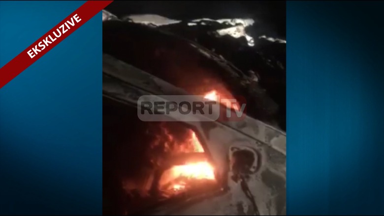 Ekskluzive/ Report Tv siguron videon e makinës së djegur, pak minuta pas krimit tronditës në Shkodër