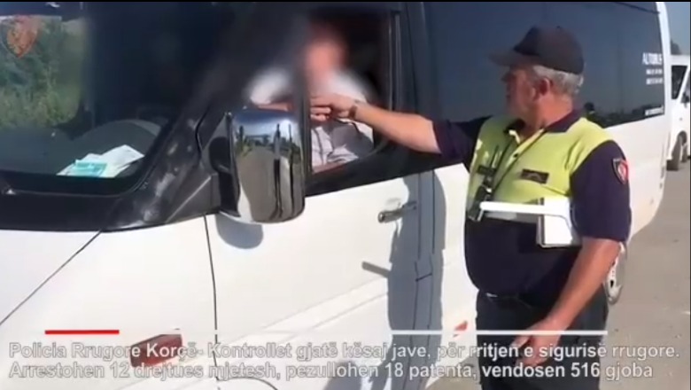  Video/ Aksioni i Policisë Rrugore në Korçë, 516 gjoba përgjatë javës