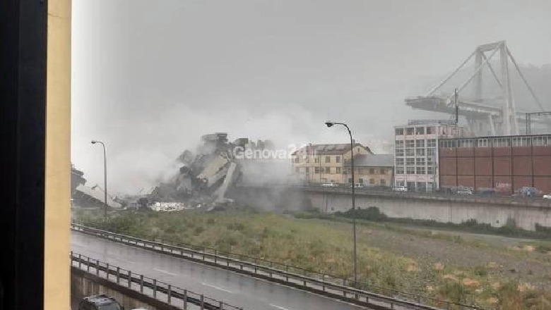 Rrëzohet ura në Itali, ja momenti i shembjes, dëgjohen thirrjet: O zot i madh (VIDEO)