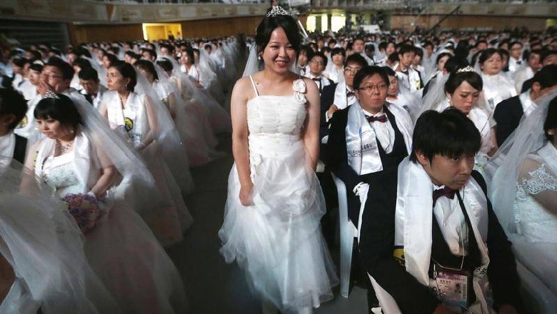 Martesë masive me 4 mijë çifte në Korenë e Jugut, kritikët: E rrezikshme