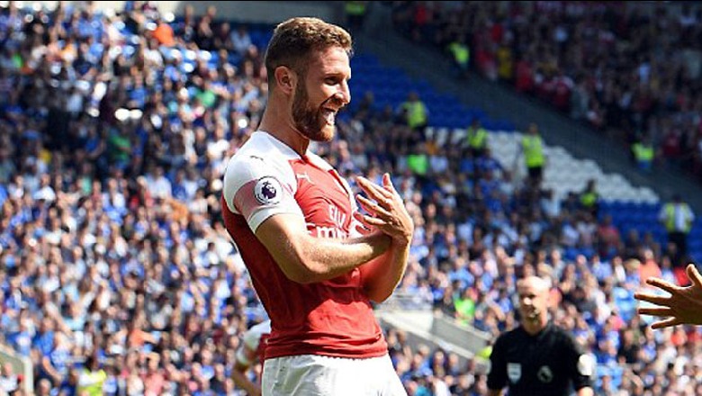 Premier League, Mustafi shënon dhe feston me Shqiponjë, Arsenali mposht Cardiffin (VIDEO)