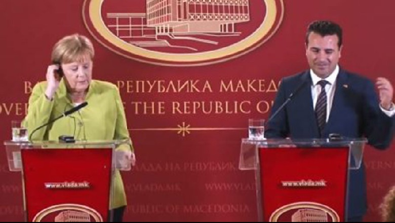 Merkel vizitë historike në Maqedoni para referendumit për marrëveshjen me Greqinë
