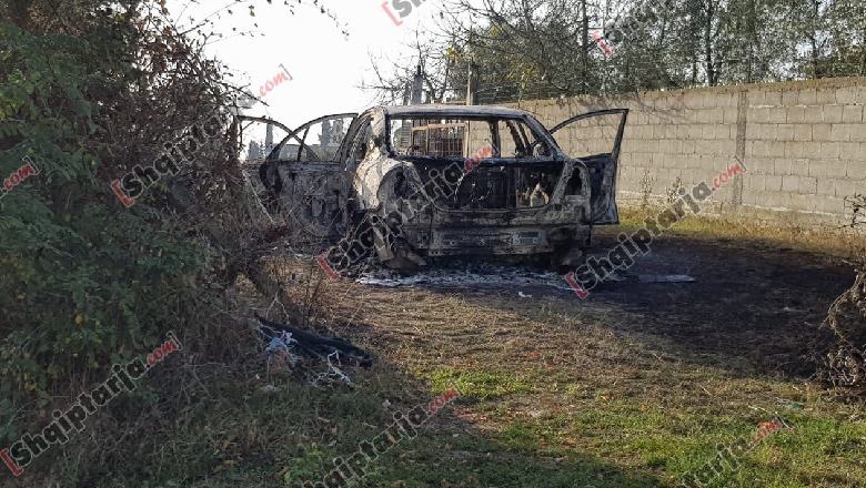Gjendet makina e djegur që përdorën autorët për atentatin në Durrës (FOTO)