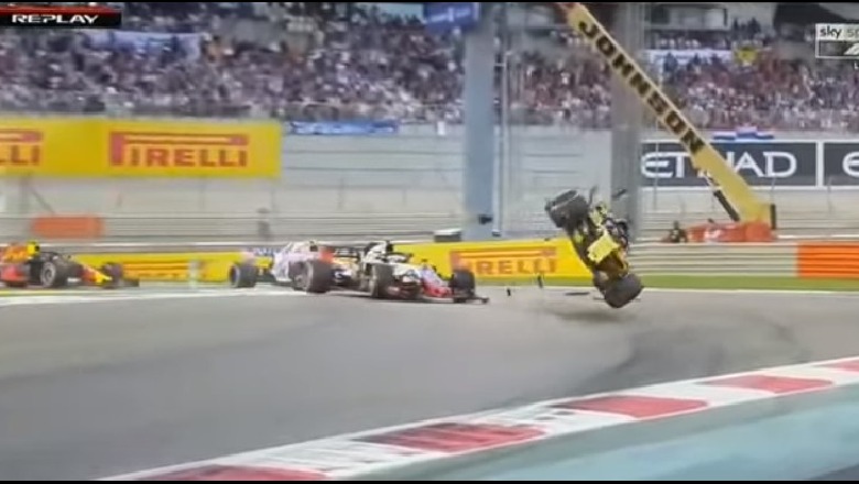 Aksident i frikshëm në 'Formula 1', makina e Hulkenberg përmbyset në pistë, shpëton piloti (VIDEO)