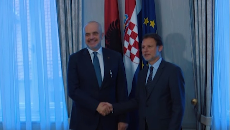 Rama takim me Kryeparlamentarin kroat në Zagreb: Bashkëndamë kënaqësinë e miqësisë tradicionale mes dy vendeve