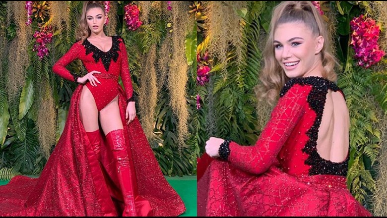 “Godas kuq e zi”, Trejsi Sejdini i 'vë flakën' skenës së “Miss Universe” në Tajlandë (Video)