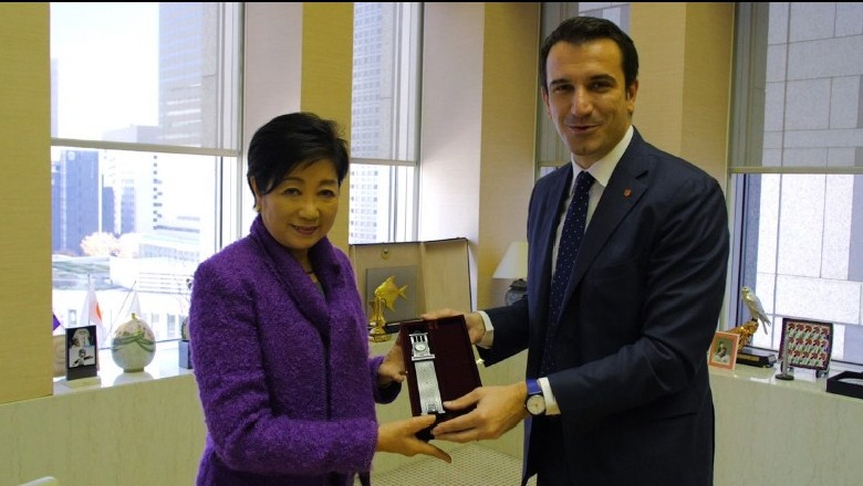 Veliaj takim me guvernatoren e Tokios në Japoni: Shqipëria një port hyrës për investimet japoneze