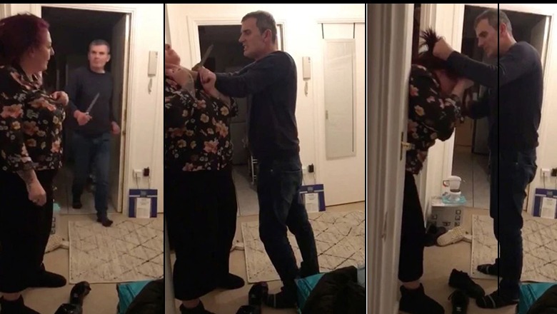 Shqiptari filmohet duke i vendosur thikën në fyt gruas/ Zbulohet historia si u arratis nga Shkodra pas vrasjes