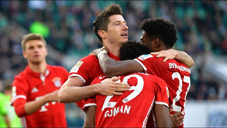 Bayern fiton me goleadë dhe merr kryesimin e kampionatit, tre pikë edhe për Dortmund-in