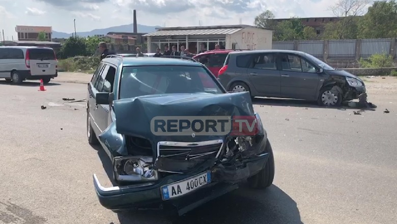 Katër persona të plagosur në një aksident, shoqërohet drejtuesi i mjetit (VIDEO)