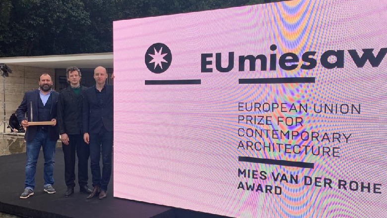 Sheshi 'Skënderbej' fiton çmimin e dytë nga BE për arkitekturën bashkëkohore më të mirë në Europë