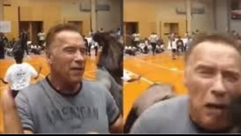 E pazakontë! Shikoni si sulmohet LIVE Arnold Schwarzenegger (VIDEO)