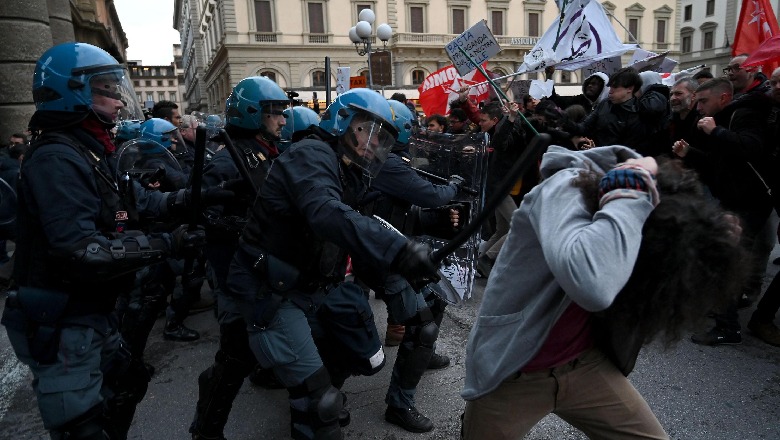 Itali-Tension dhe dhunë! Salvini kundërshtohet nga protestuesit: Largohu nga Firence