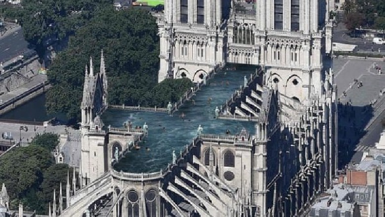 Pishinë në vend të çatisë në 'Notre Dame! Plani i arkitektëve po habit të gjithë (FOTO)