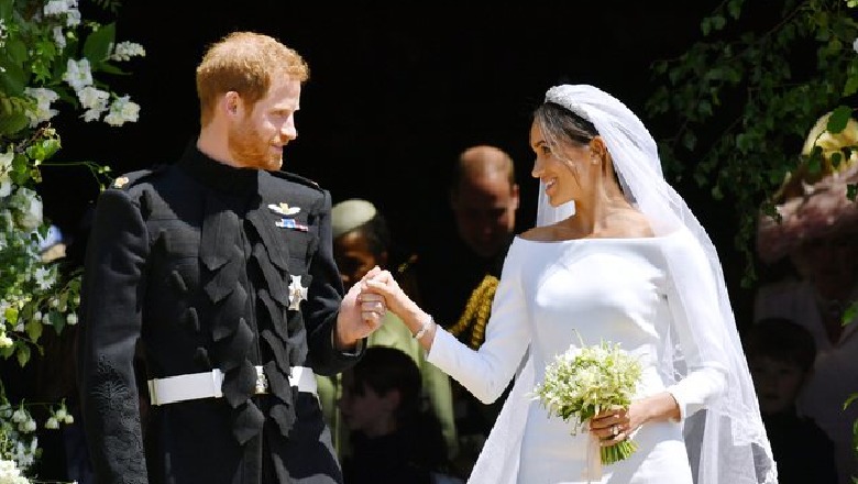 Në 1-vjetorin e dasmës, Harry dhe Meghan publikonjnë prapaskenat e ceremonisë (FOTO)