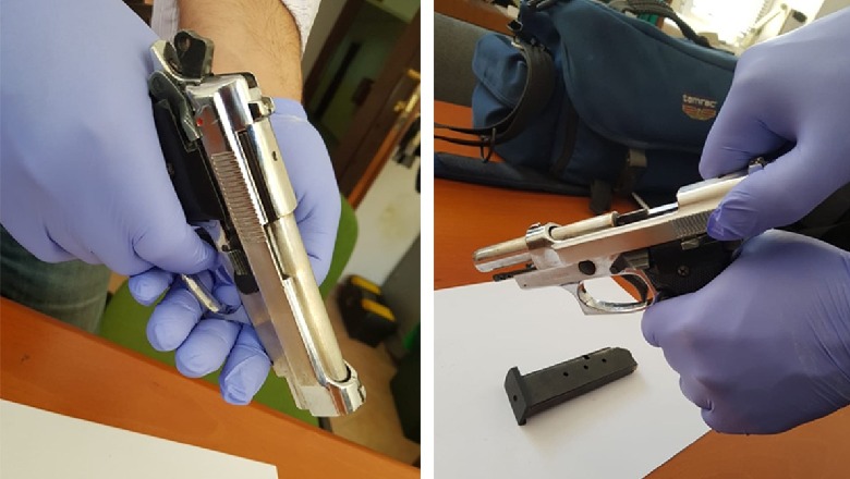 Policia parandalon konfliktin e armatosur, arrestohet 19-vjeçari me pistoletë e kanabis