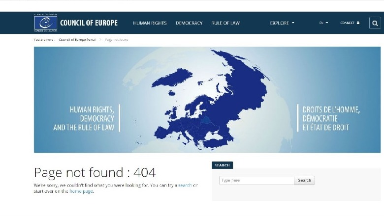 Këshilli i Europës zhduk nga faqja zyrtare njoftimin që gëzoi Partinë Demokratike