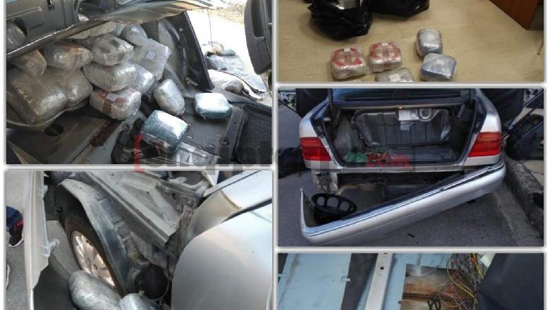 EMRAT/ Dy shqiptarët kapen me 91 kg kanabis të fshehur në shasinë e makinës në doganën e Mavromatit