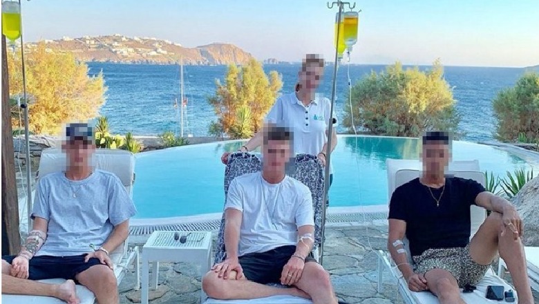 Nën alkool dhe drogë, si ‘shërohen’ turistët nga serumi 1 mijë euro në Mykonos