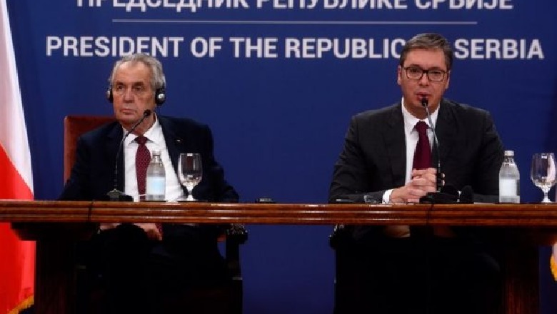 Presidenti çek: Do diskutojmë mundësinë e tërheqjes së njohjes së Kosovës! Kreu i Senatit: Debat për asgjë