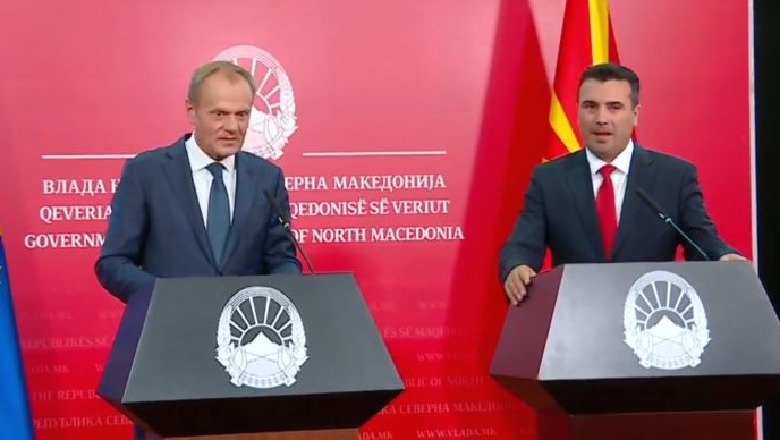 Donald Tusk: Tani është rradha e Europës, Maqedonia e Veriut e bëri të vetën