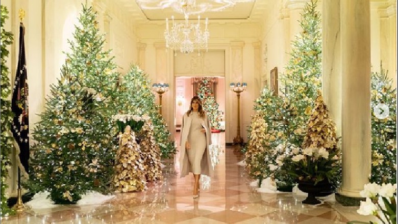 Melanie Trump zbulon dekorimet e Krishtlindjes në Shtëpinë e Bardhë (FOTO)