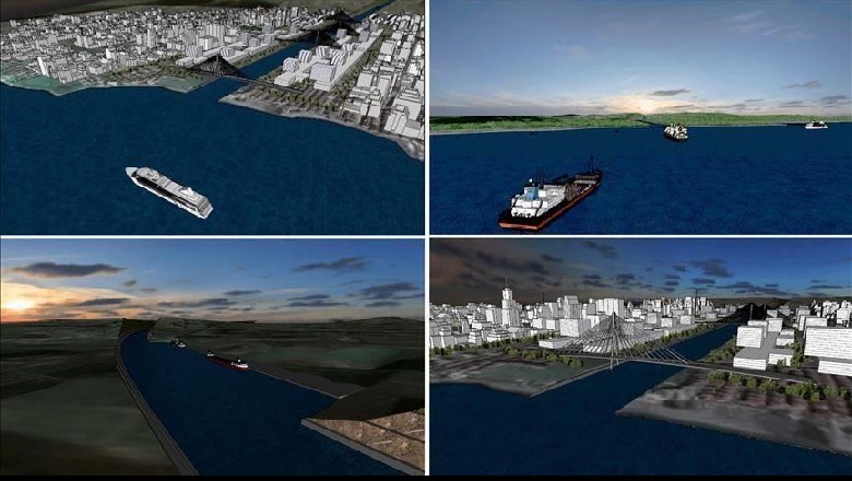 Dalin pamjet e megaprojektit të ‘Kanalit të Stambollit’ që do ta çlirojë ngushticën e Bosforit (FOTO+VIDEO)