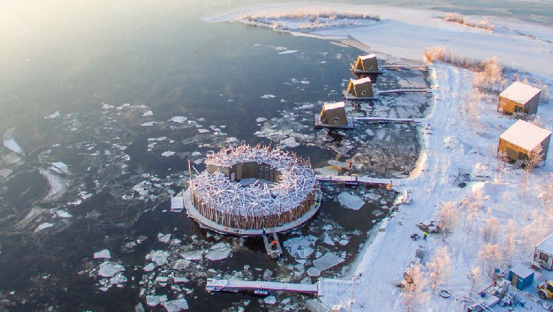 Krijohet hoteli lundrues në Suedi në mes të ujit të akullt (FOTO)