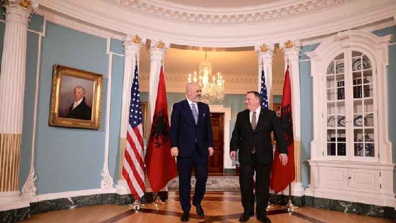 'Rindërtimi, Anti-KÇK, minishengeni dhe dialogu Kosovë-Serbi', Rama pas takimit me Pompeon: Shqipëria besnikërisht e lidhur me SHBA