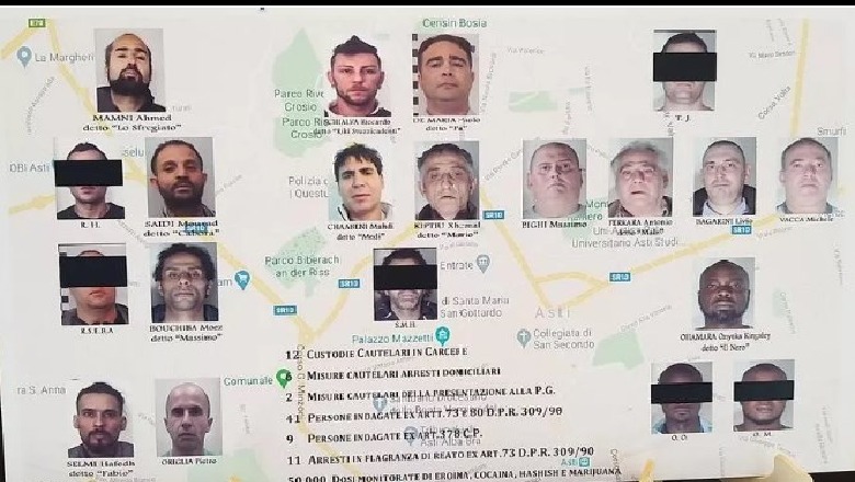 Shkatërrohet banda e drogës në Itali! 20 të arrestuar, mes tyre dhe shqiptarë