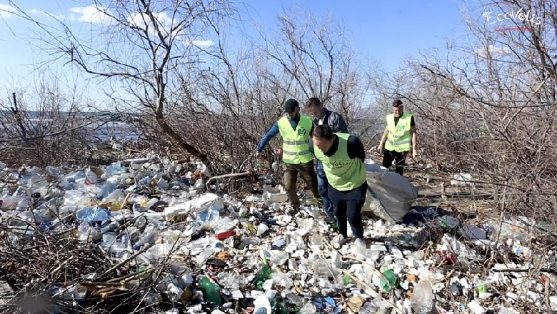 Ishulli i Lezhës mbulohet nga plehrat, një katastrofë natyrore (FOTO)