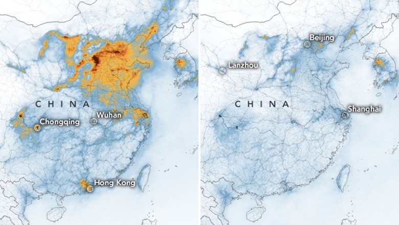 NASA publikon imazhet: Ja ndikimi dramatik që ka sjellë koronavirusi në nivelin e ndotjes në Kinë