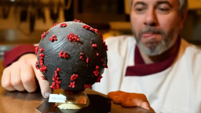 Kuzhinieri francez krijon ëmbëlsirën në formën e koronavirusit