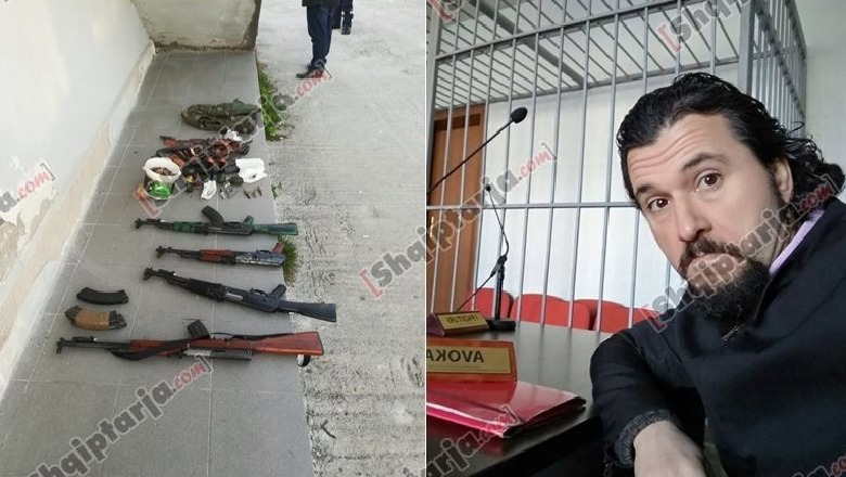 Pranga avokatit në Tiranë, i sekuestrohen 3 kallashë, 1 pushkë, 4 granata dore dhe mbi 200 fishekë (FOTO)