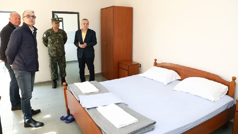 Presidenti Meta viziton Shtëpinë e Pushimit të Ushtarakëve në Durrës të kthyer në karantinë: Kapacitet për 120 qytetarë