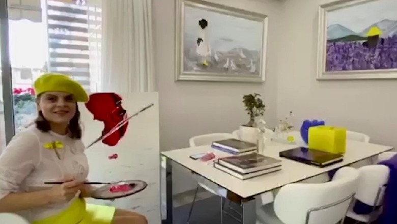 Piktorja dhe dizajnuesja Anila Hetoja: Kurajë, duajeni familjen dhe qëndroni në shtëpi (VIDEO)