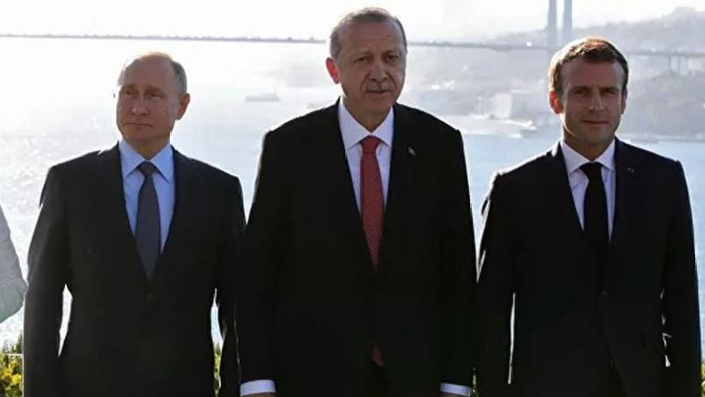 Presidenti Erdogan bisedë telefonike me Putin e Macron, kërkohet bashkëpunim mes vendeve në luftën kundër COVID-19