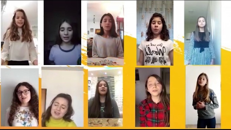  “Hallelujah”, njëzëri nga artistët e vegjël të Qendrës Kulturore për Fëmijë (VIDEO)