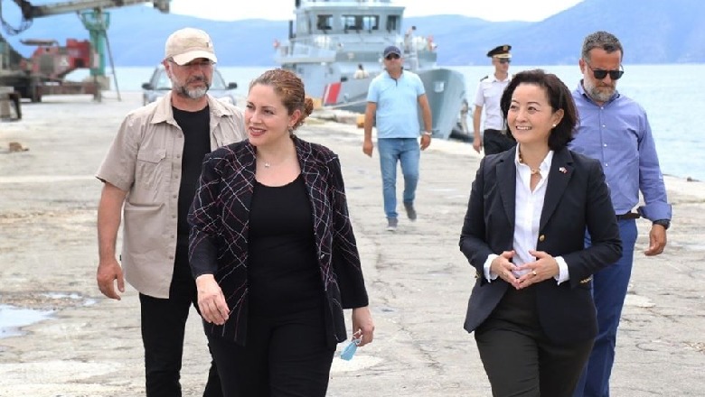 Xhaçka dhe ambasadorja e SHBA-së vizitë në Bazën Detare të Pashalimanit: Mundësi transformimi të një projekti model të NATO-s!