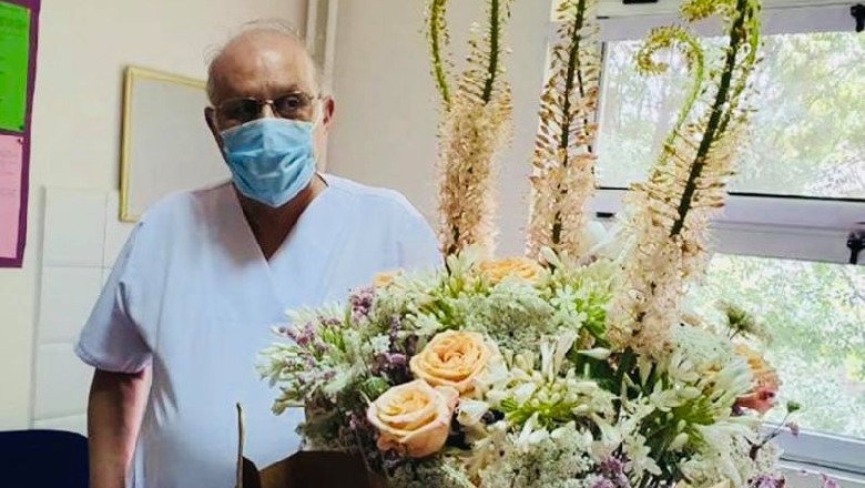 FOTOLAJM/ Heroi i heshtur në vijën e zjarrit, mjeku Tritan Kalo feston ditëlindjen tek Infektivi! Rama: Shëndet e forcë për të bërë detyrën fisnike