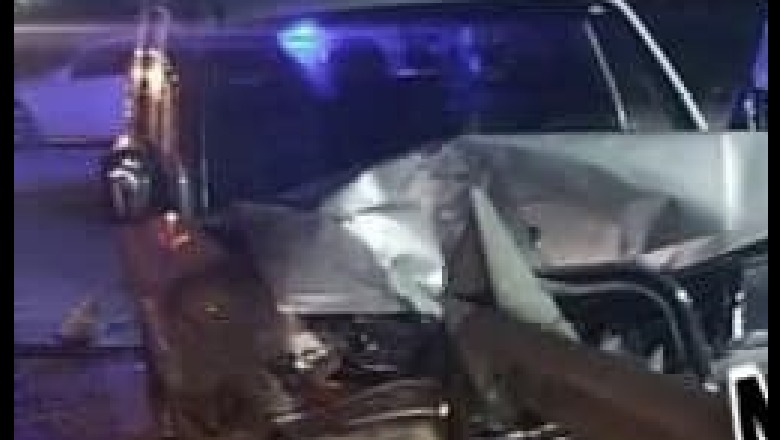Aksident i rëndë në Lezhë, shoferi humb kontrollin dhe përplaset me bordurën