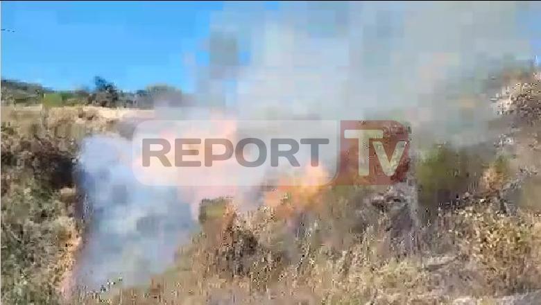 Tre vatra zjarri në Krujë, flakët depërtojnë në burg, zjarrfikësja ndihmohet nga banorët (VIDEO)