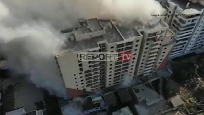 Pamjet me dron/INUK shpërthime në pallatin 13 katësh në Durrës për të dobësuar strukturën, pas 2 javësh shembet